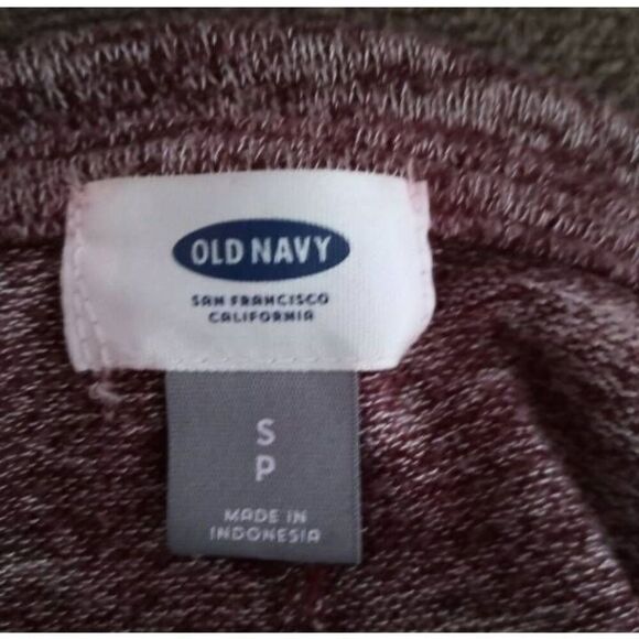 OLD NAVY MARBLED BURGUNDY SWEATER SZ.S EUC. - Picture 2 of 4